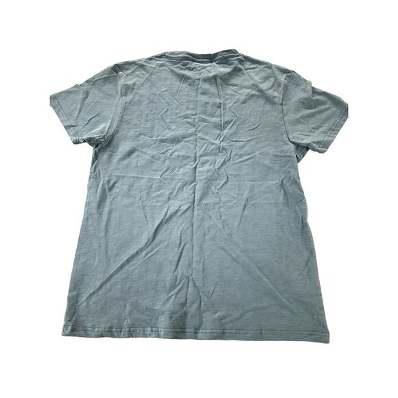 NWT HWD Halfway Dead Slate Blue Short Sleeve Slub Knit Tee Men's Size Medium - Picture 2 of 7